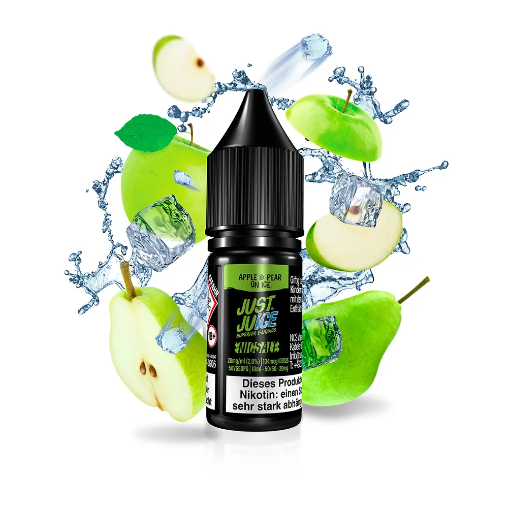 Just Juice Nikotinsalz - Apple & Pear ON ICE - 10ml 20mg 