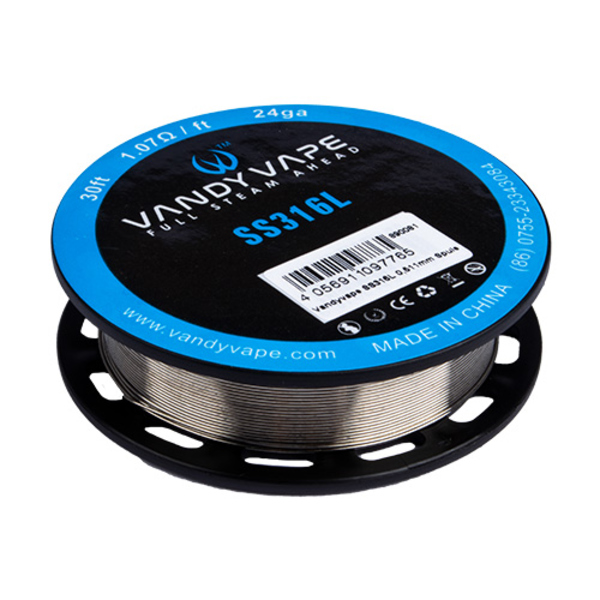 Vandyvape SS316L 0,511mm Spule 9,14 Meter