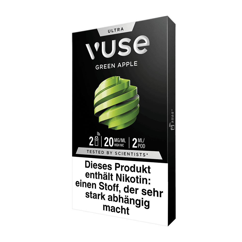 2x Vuse Ultra Pods Green Apple 20mg 