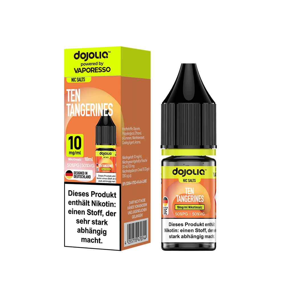 Dojoliq Nikotinsalz - Ten Tangerines - 10ml Liquid 10mg