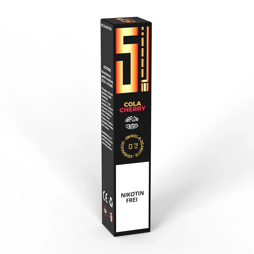 5 EL Cola Cherry Einweg E-Zigarette 0mg 