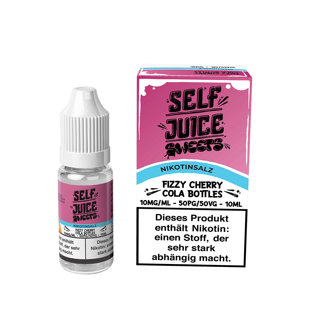 Self Juice Nikotinsalz - Fizzy Cherry Cola Bottles - 10ml Liquid 10mg 