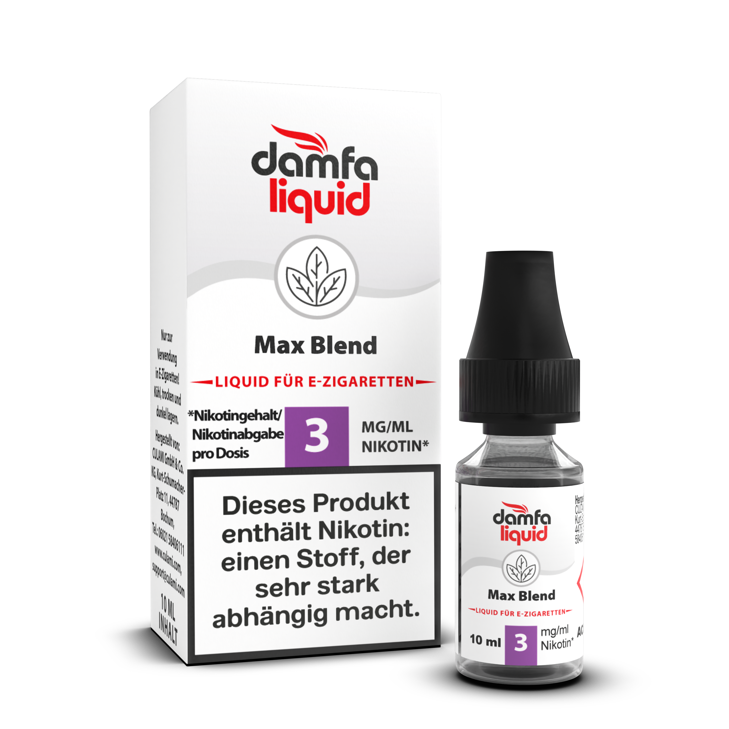 damfaliquid Max Blend 3mg 10ml  D