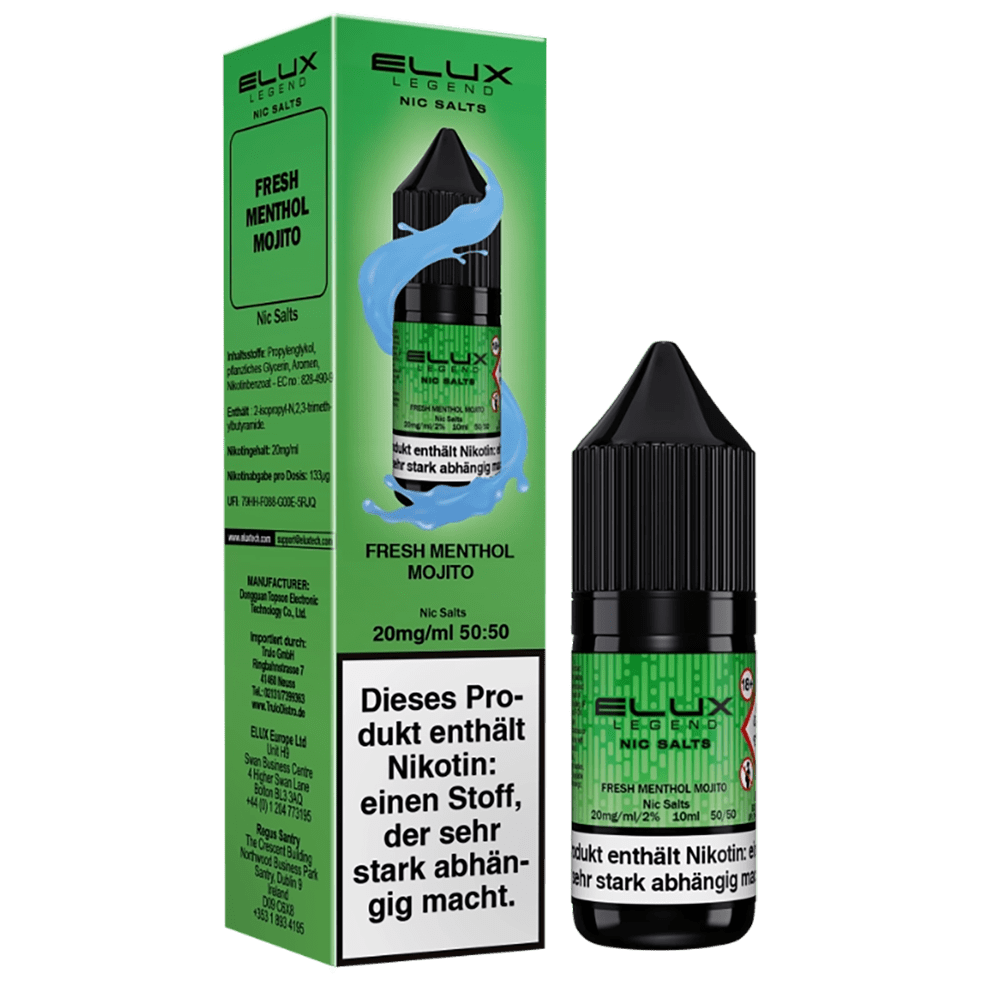 Elux Nikotinsalz - Fresh Menthol Mojito - Liquid 20mg 10ml 