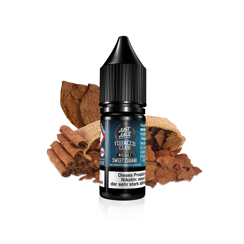 Just Juice Nikotinsalz - Tobacco Sweet Cubano - 10ml 11mg 