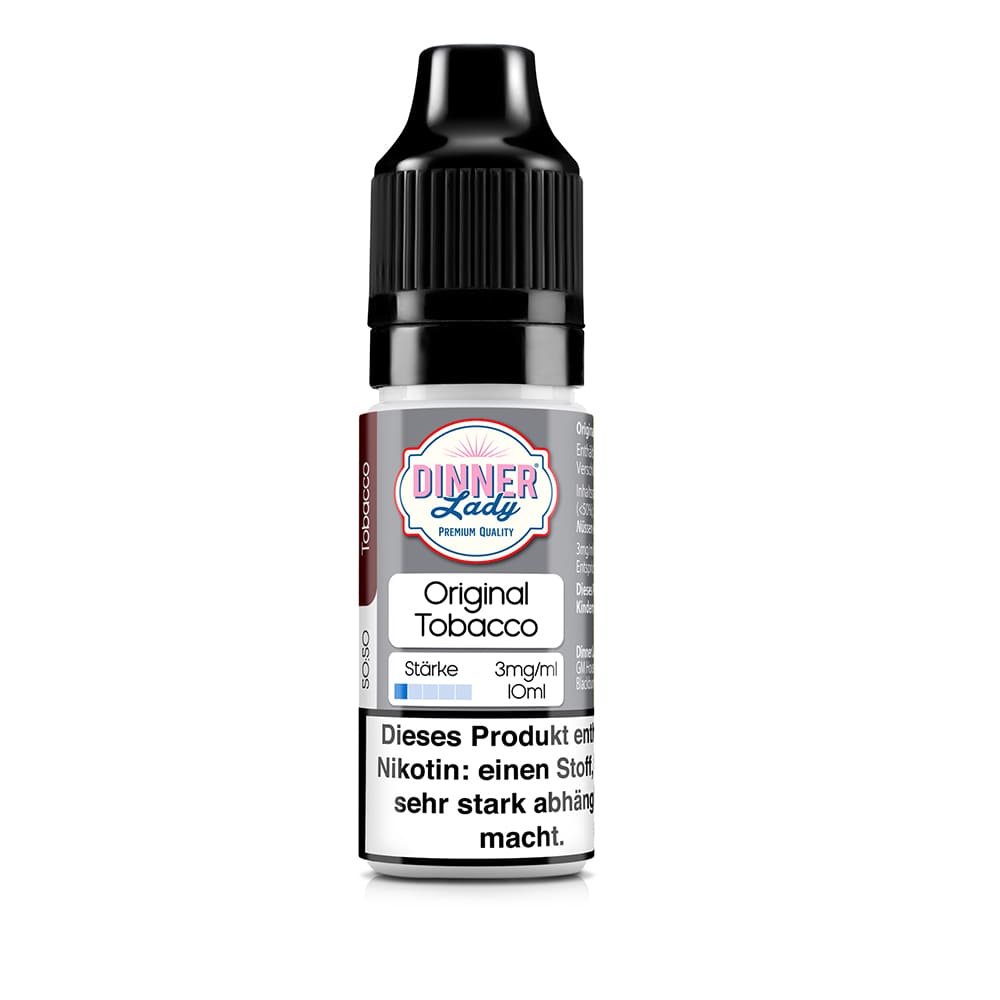 Dinner Lady Liquid - Original Tobacco - 50/50 10ml 3mg 