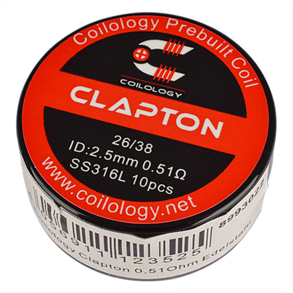 Coilology Clapton 0,51Ohm Edelstahl (10Stk./VE)