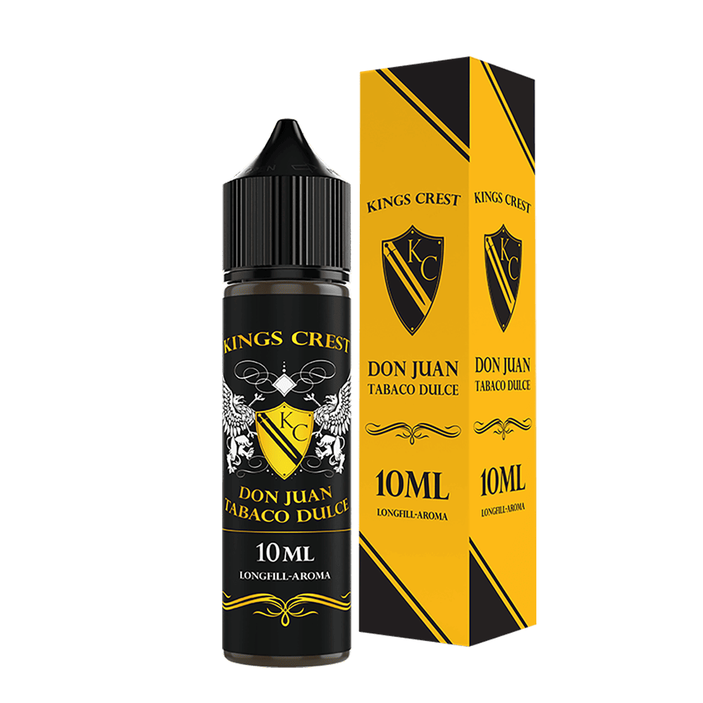 Kings Crest Longfill - Don Juan Tobaco Dulce - 10ml in 60ml Flasche 