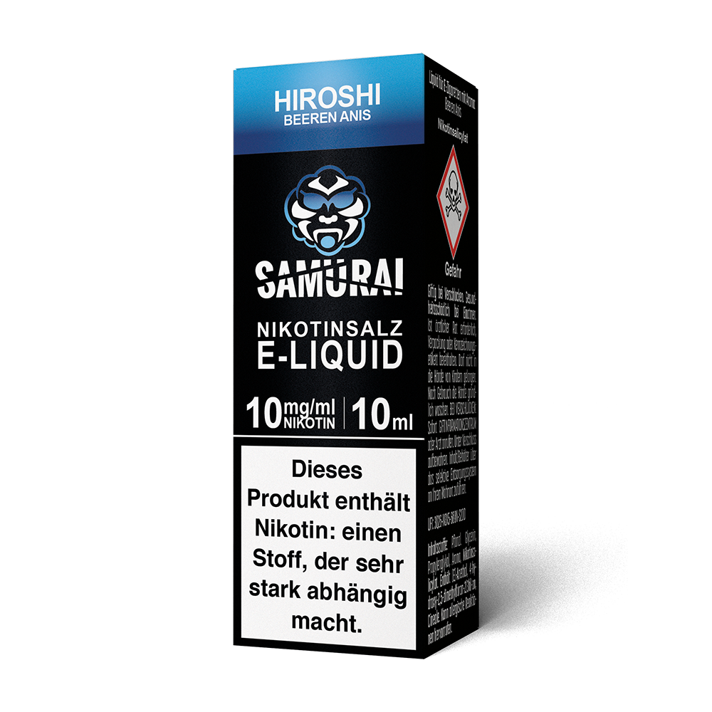 Samurai Nikotinsalz - Hiroshi Beeren Anis - Liquid 10mg 10ml 