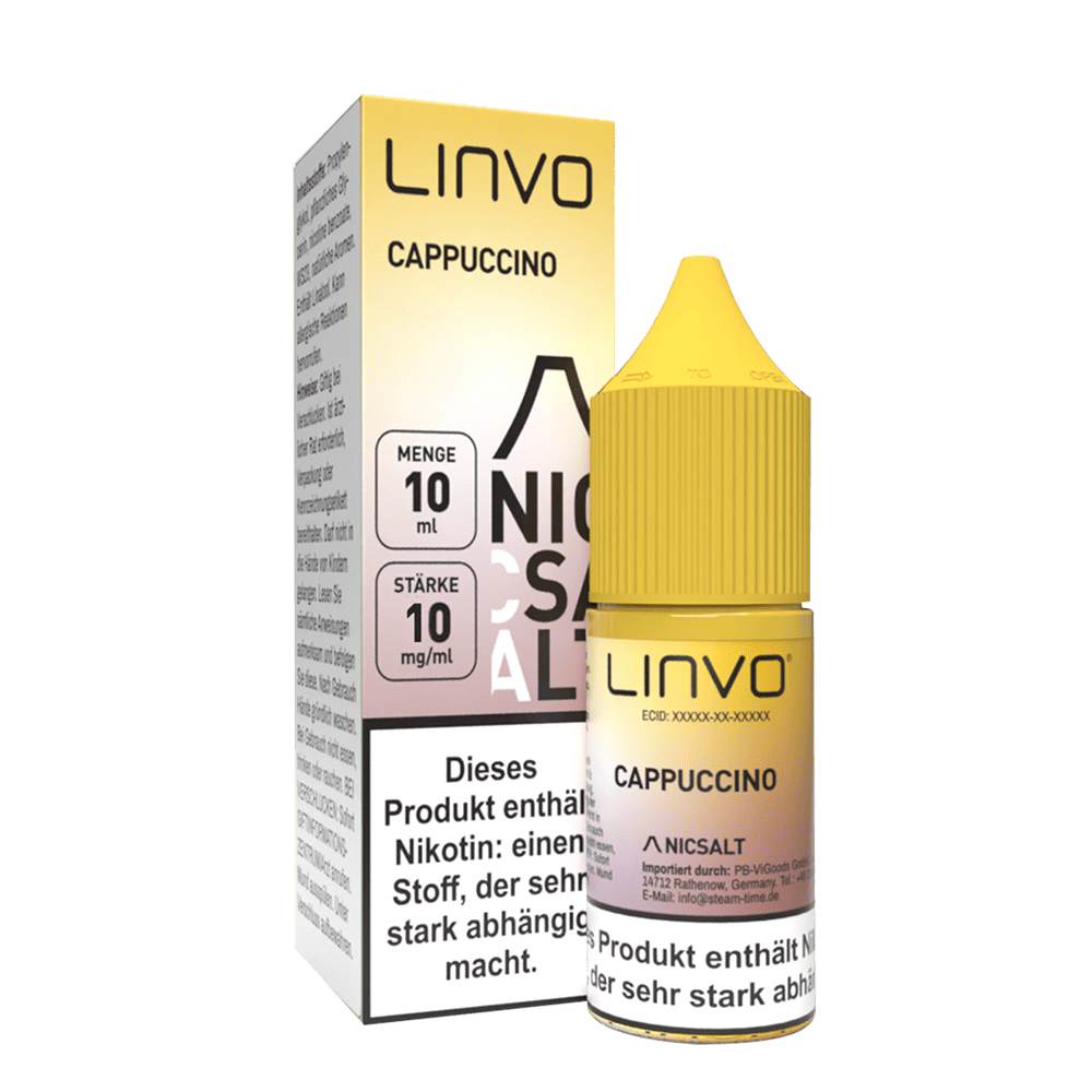 Linvo Nikotinsalz - Cappuccino - Liquid 10mg 10ml 
