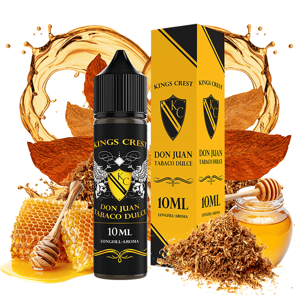 Kings Crest Longfill - Don Juan Tobaco Dulce - 10ml in 60ml Flasche 