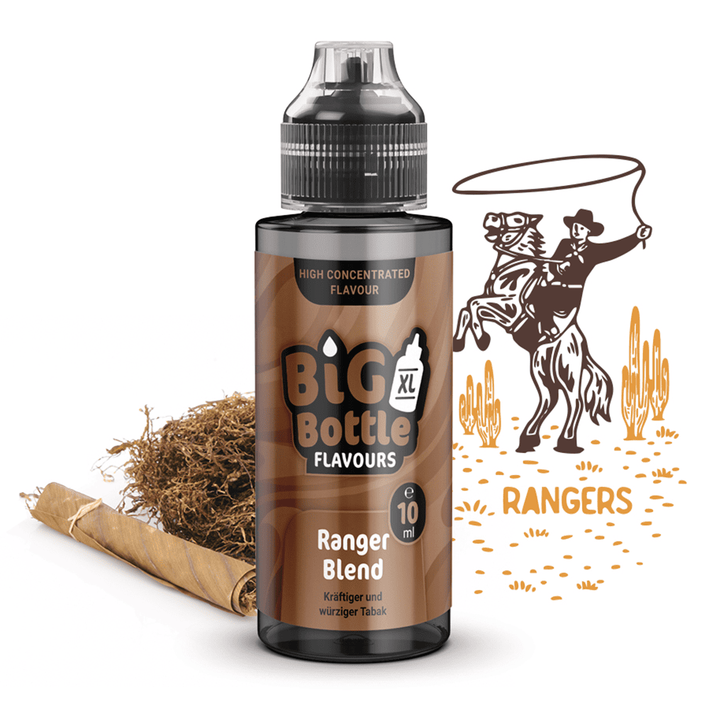 Big Bottle Flavours Longfill - Ranger Blend - 10ml Aroma in 120ml Flasche