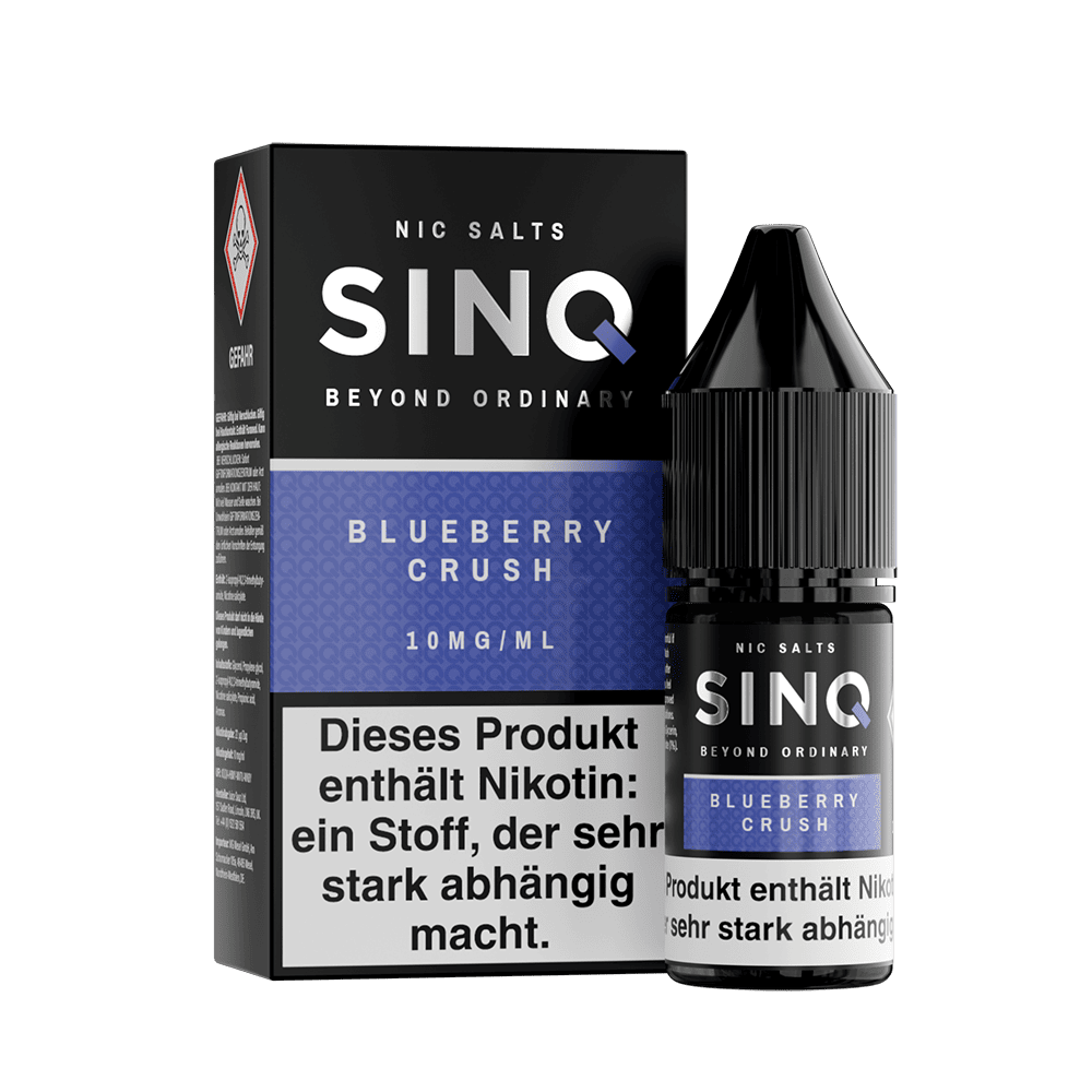 SINQ Nikotinsalz - Blueberry Crush - 10ml Liquid 10mg