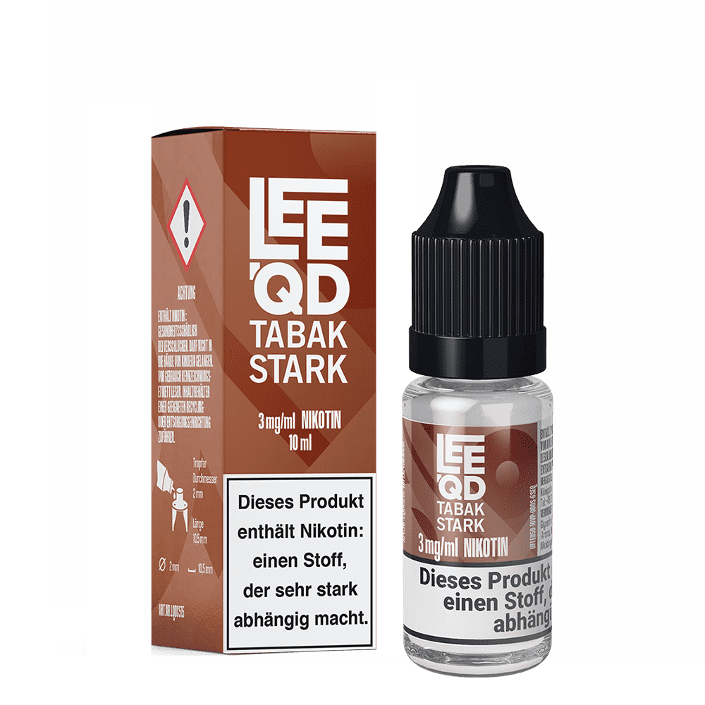 LEEQD Liquid - Tobacco Tabak stark - 3mg 10ml 