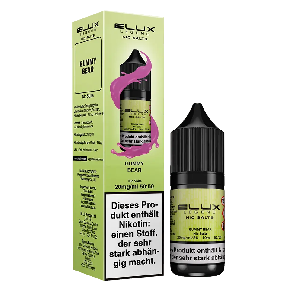Elux Nikotinsalz - Gummy Bear - Liquid 20mg 10ml 