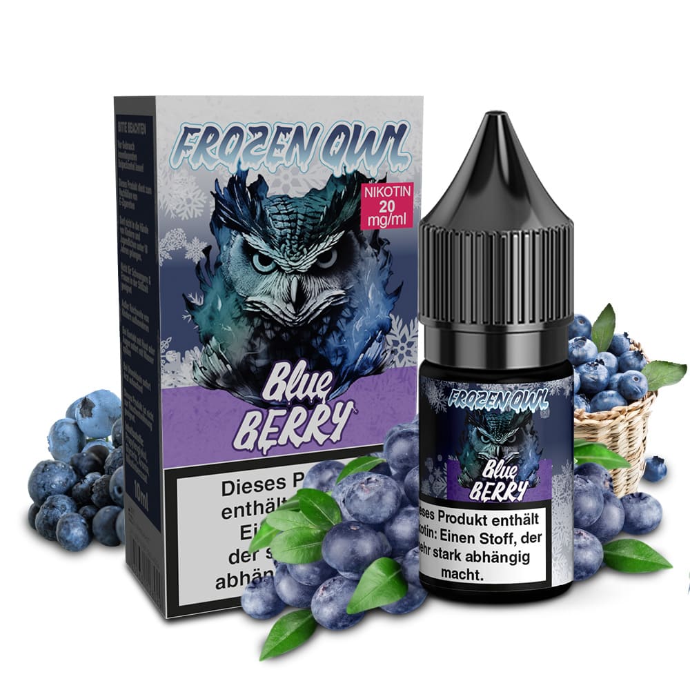 Frozen OWL Nikotinsalz - Blueberry - 10ml Liquid 20mg  D