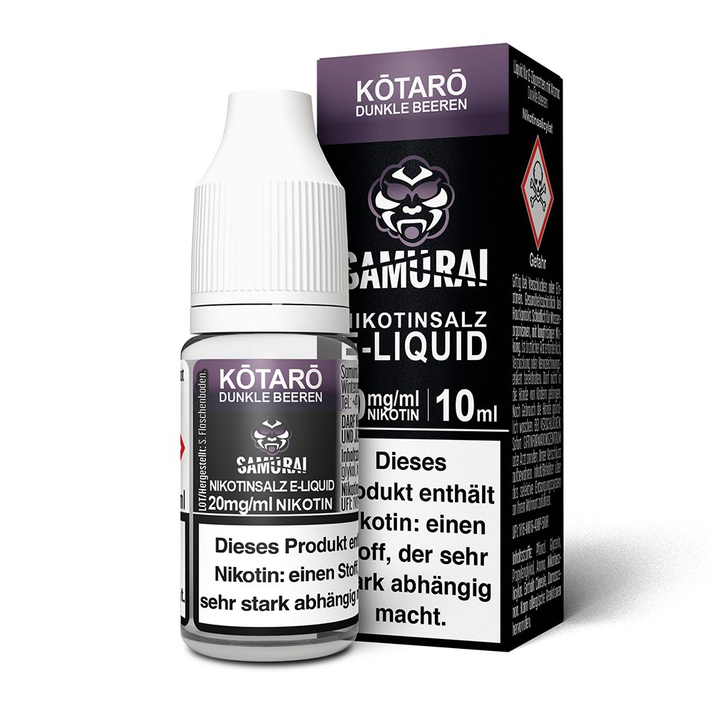 Samurai Nikotinsalz - Kotaro Dunkle Beeren - Liquid 20mg 10ml 