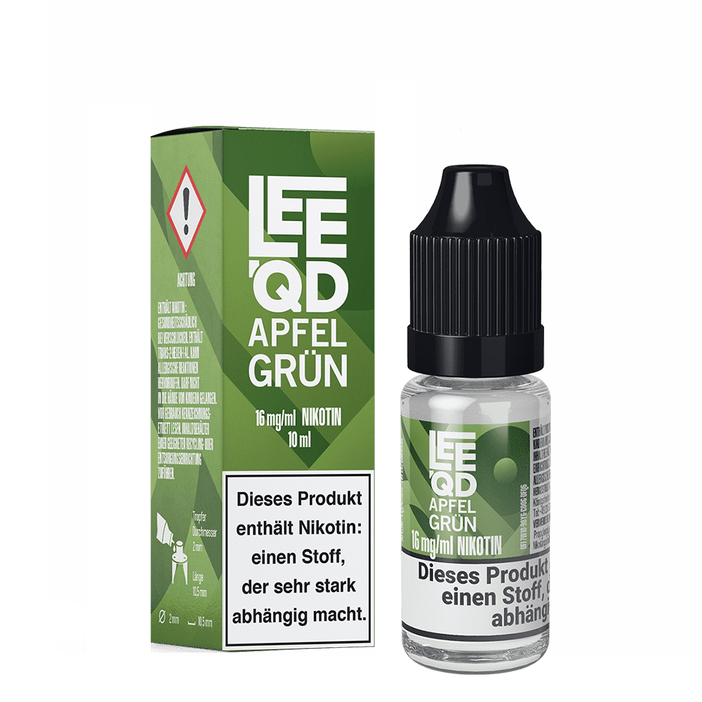LEEQD Liquid - Fruit Apfel grün - 16mg 10ml 