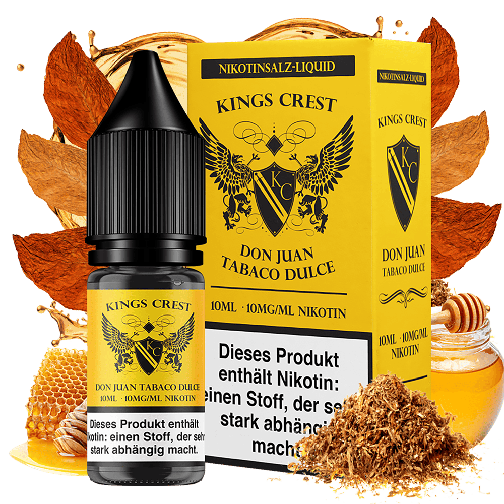 Kings Crest Nikotinsalz - Don Juan Tobaco Dulce - 10ml Liquid 10mg 