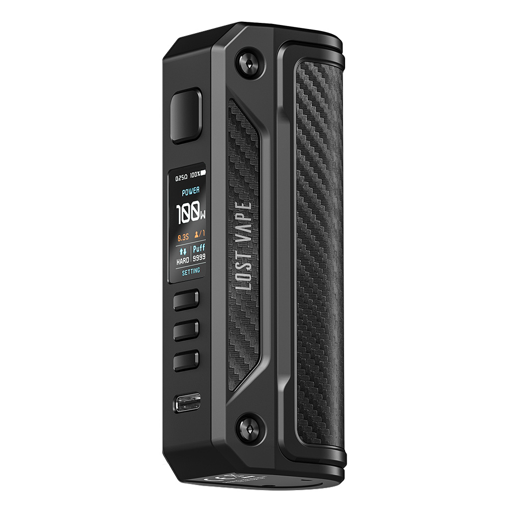 Lost Vape Thelema Solo 100W Mod Black Carbon Fiber