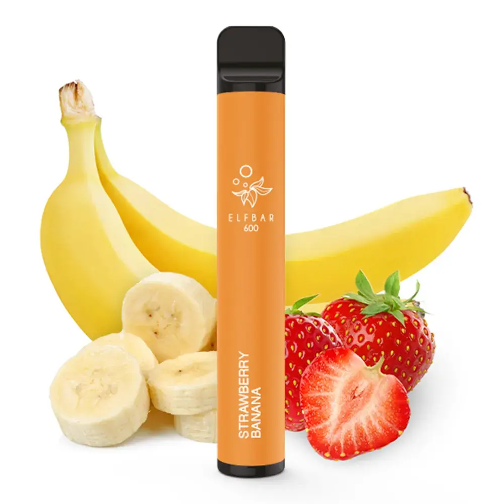 Elfbar 600 Strawberry Banana 20mg Nic Salz 