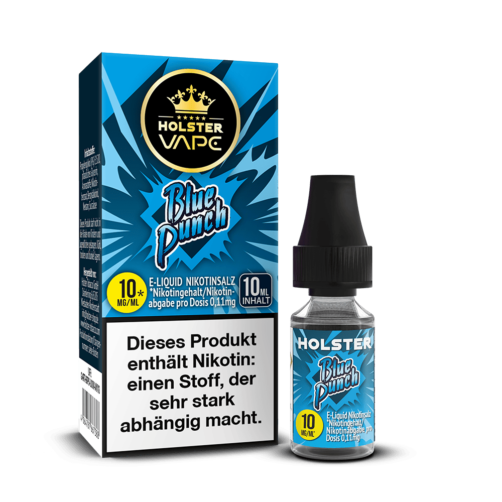 Holster Nikotinsalz - Blue Punch - Liquid 10mg 10ml