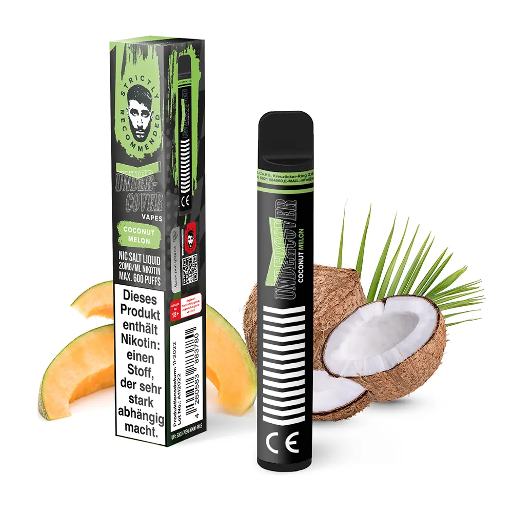 Undercover Vapes Coconut Melon 20mg Einweg E-Zigarette 
