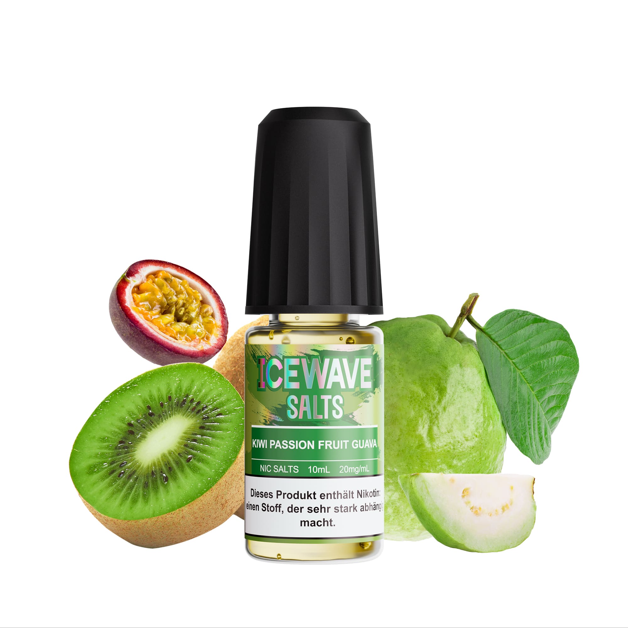 Icewave Nikotinsalz - Kiwi Passion Fruit Guava - 10ml Liquid 20mg 