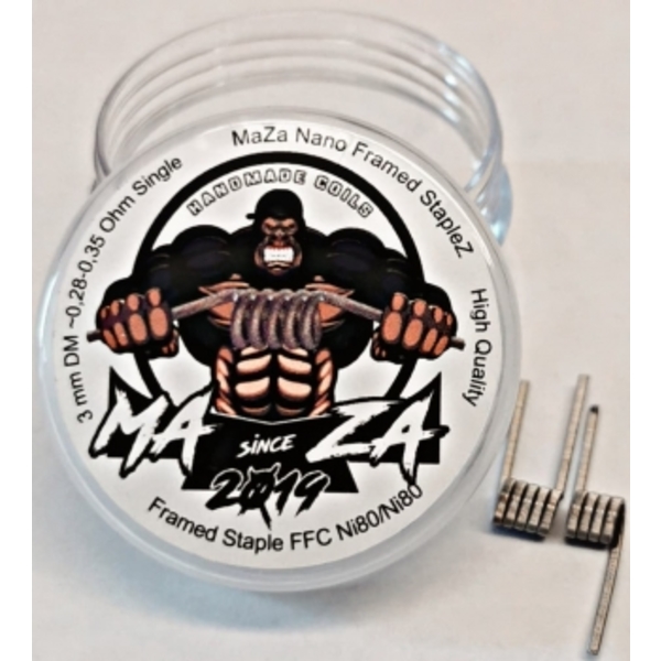 Maza Handmade Coils - Nano Framed Staplez ca 0,28-0.35 Ohm Single