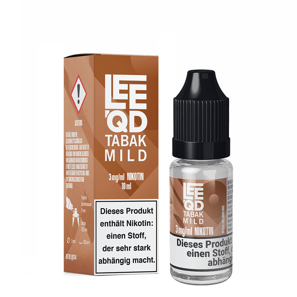 LEEQD Liquid - Tobacco Tabak mild - 3mg 10ml 