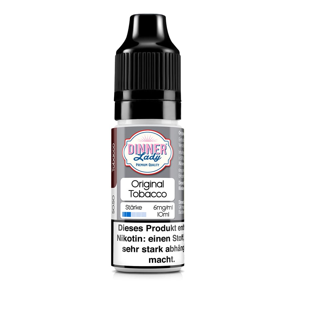 Dinner Lady Liquid - Original Tobacco - 50/50 10ml 6mg 