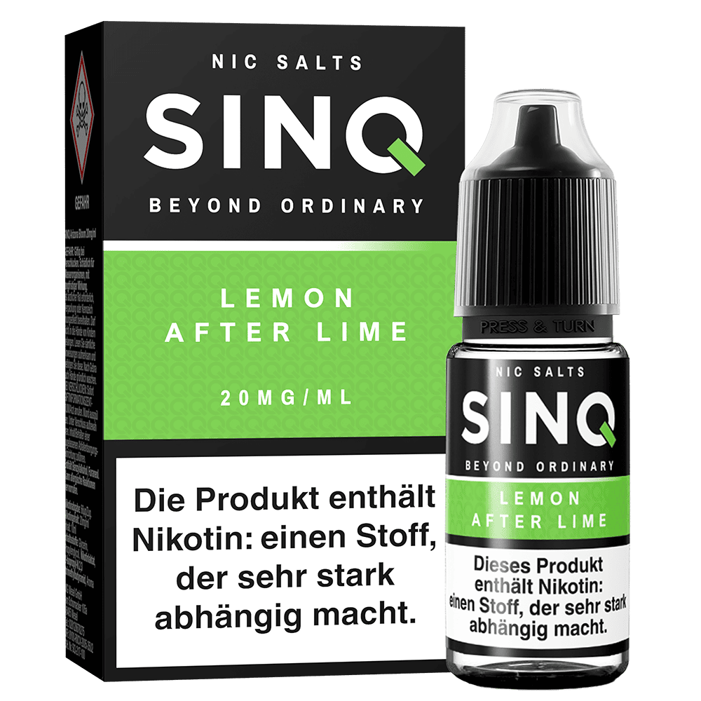 SINQ Nikotinsalz - Lemon After Lime - 10ml Liquid 20mg
