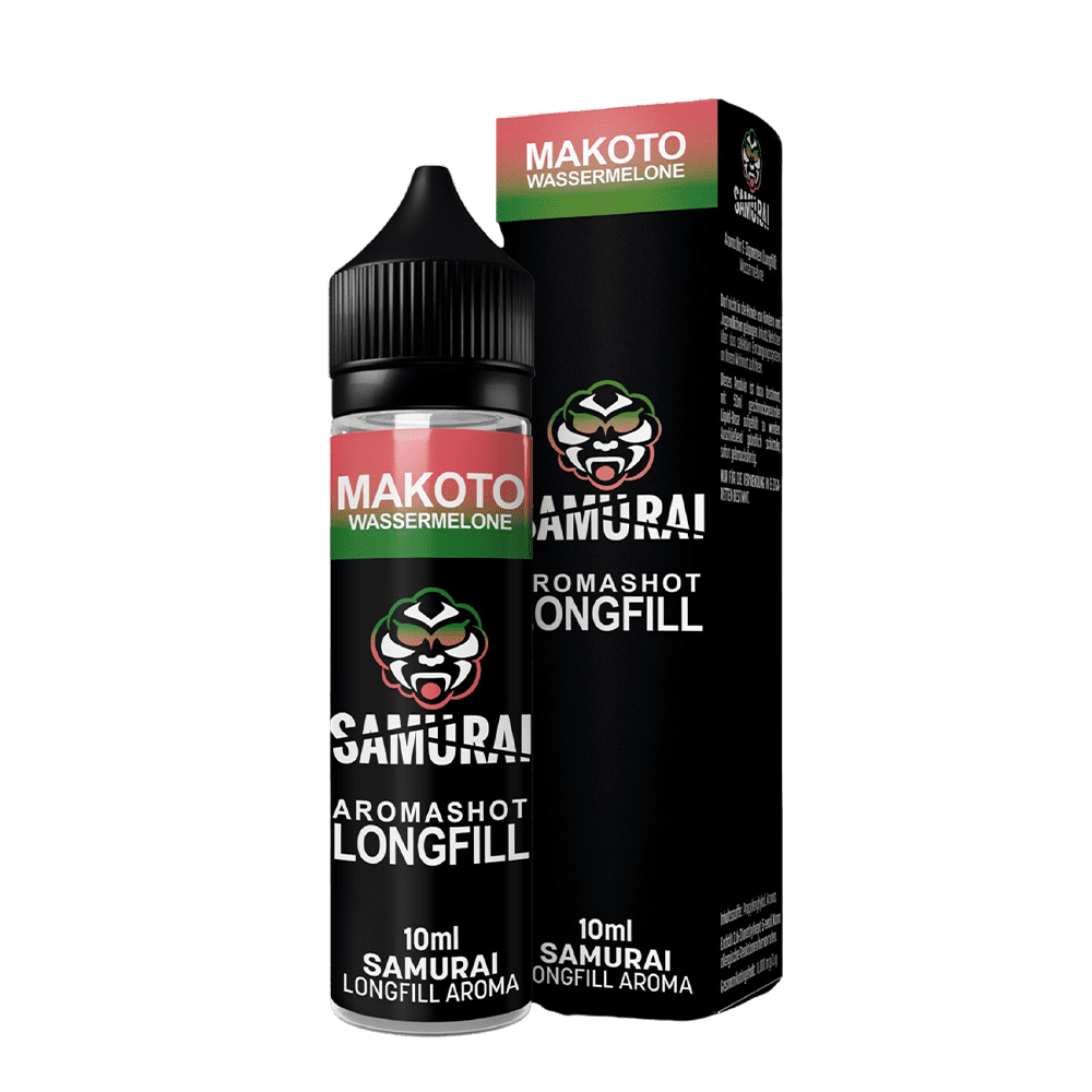 Samurai Aroma Longfill - Makoto Wassermelone - 10ml in 60ml Flasche 