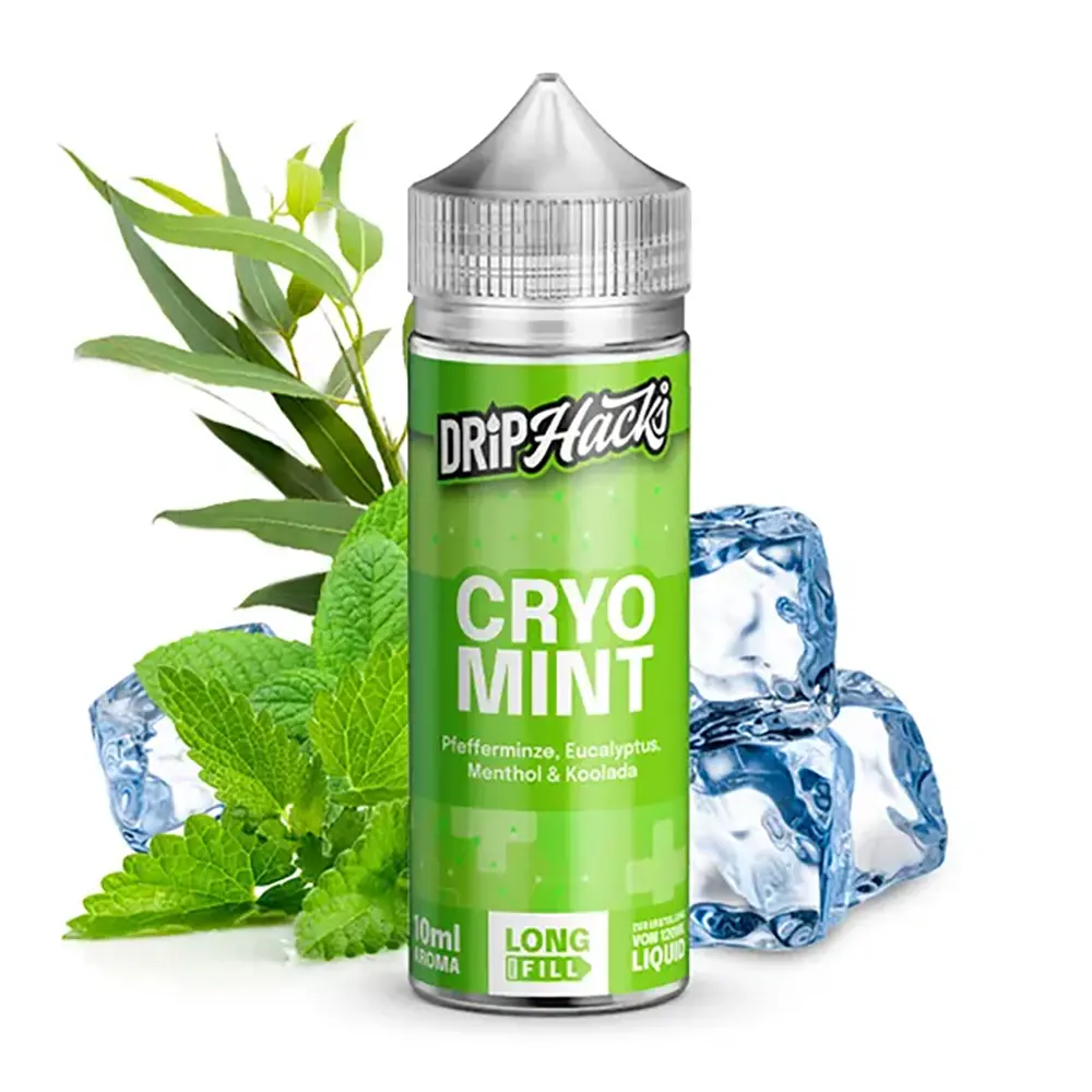 Drip Hacks Cryo Mint 10ml in 120ml Flasche