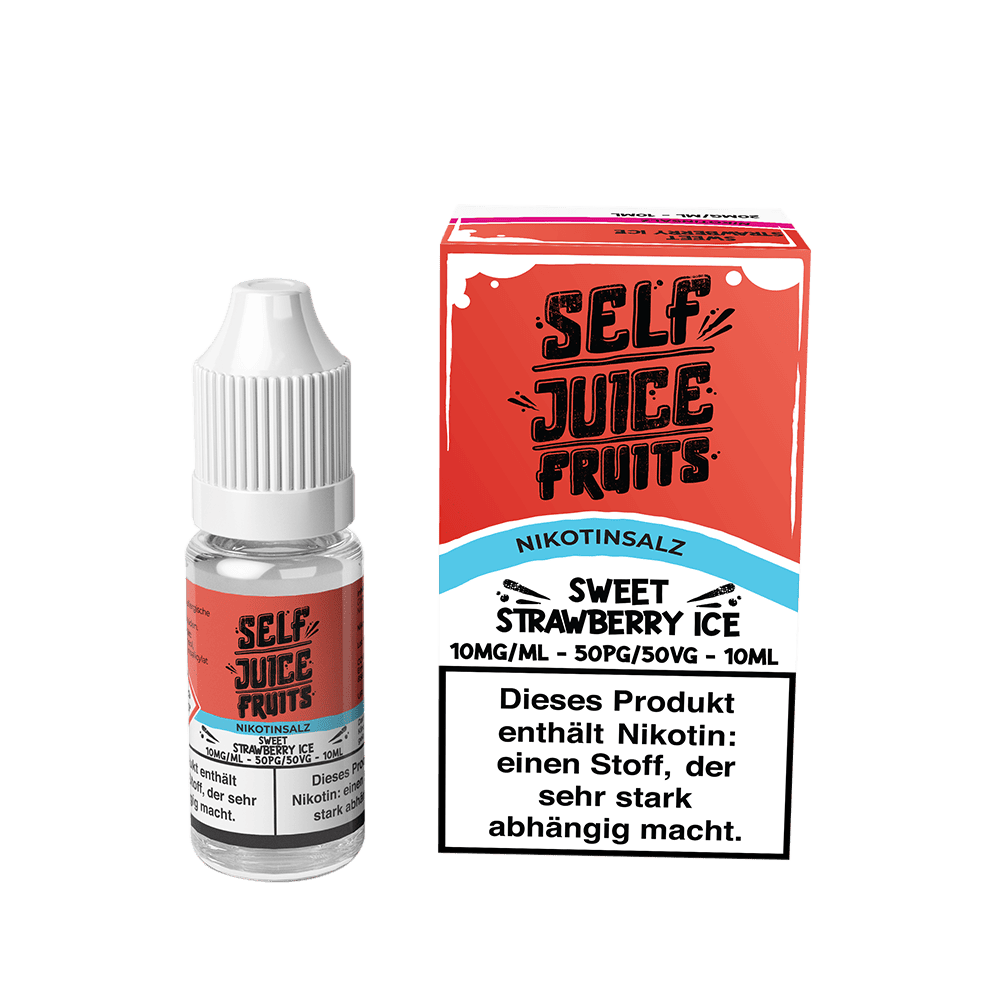 Self Juice Nikotinsalz - Sweet Strawberry Ice - 10ml Liquid 10mg 