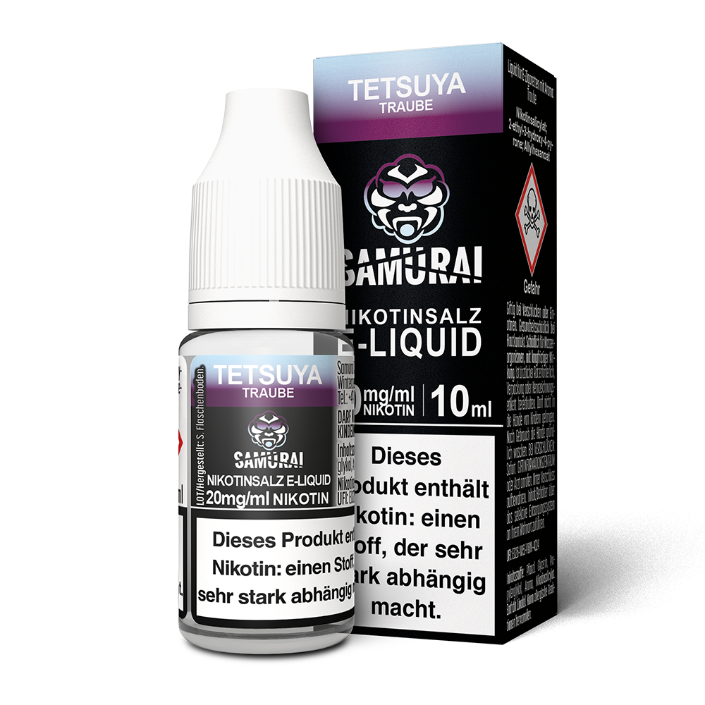 Samurai Nikotinsalz - Tetsuya Traube - Liquid 20mg 10ml 