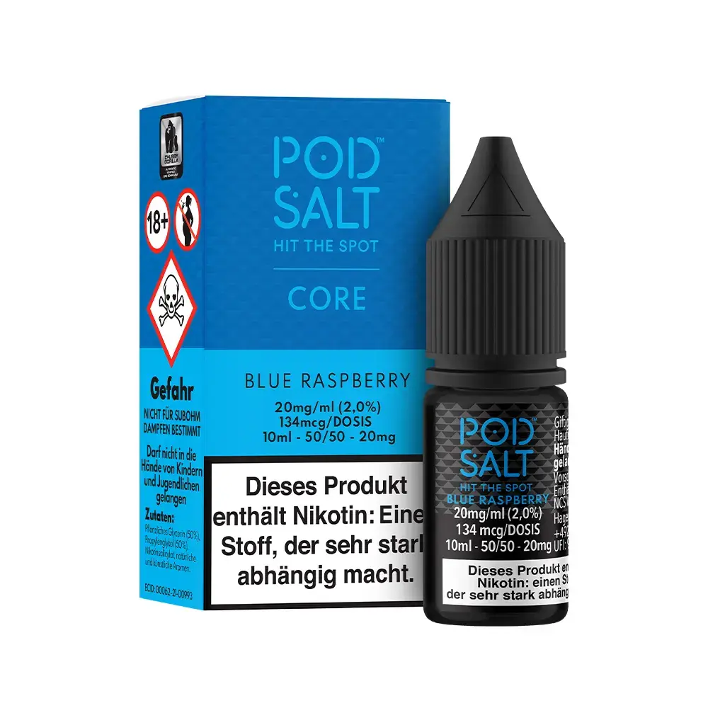 Pod Salt Core Blue Raspberry 10ml 20mg 