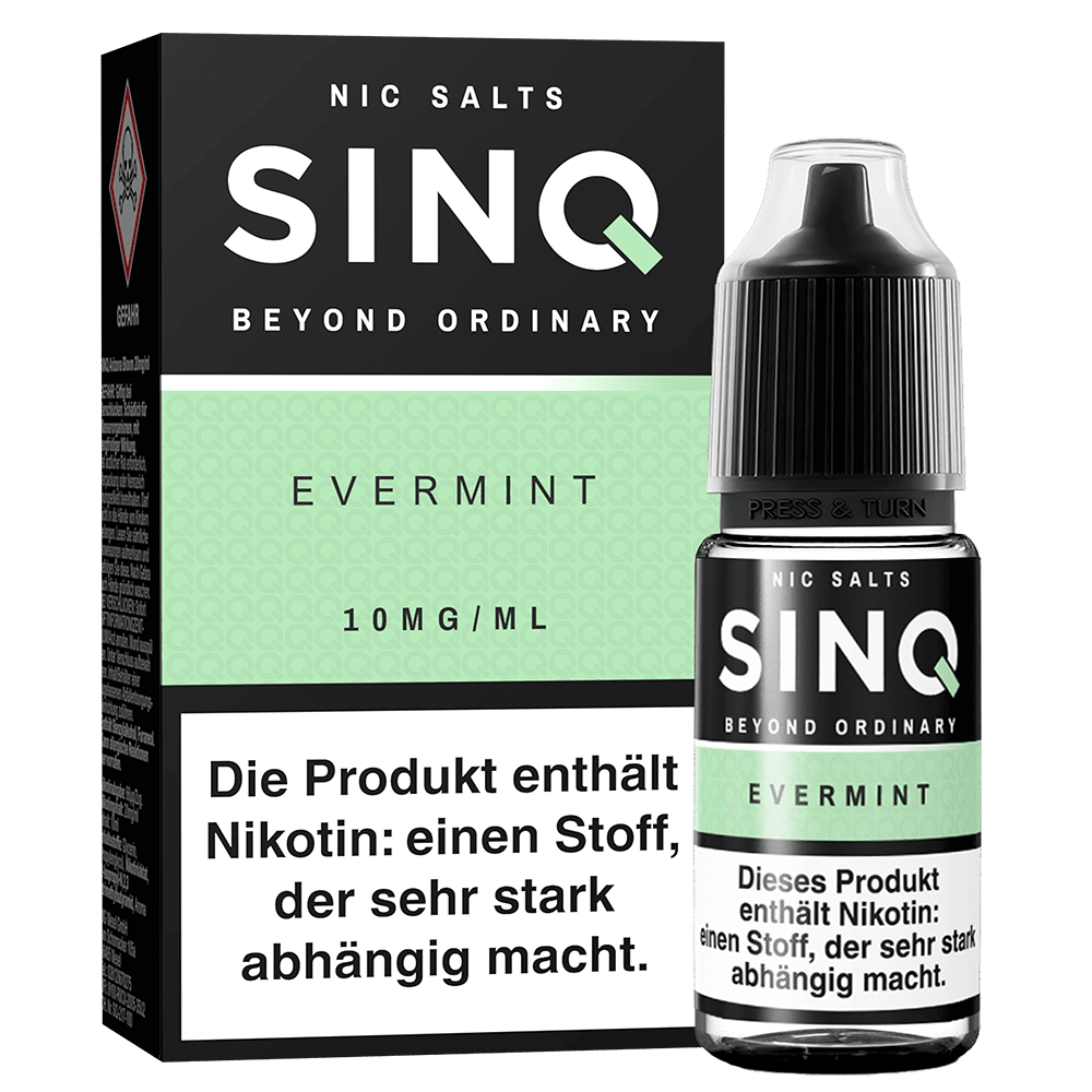 SINQ Nikotinsalz - Evermint - 10ml Liquid 10mg