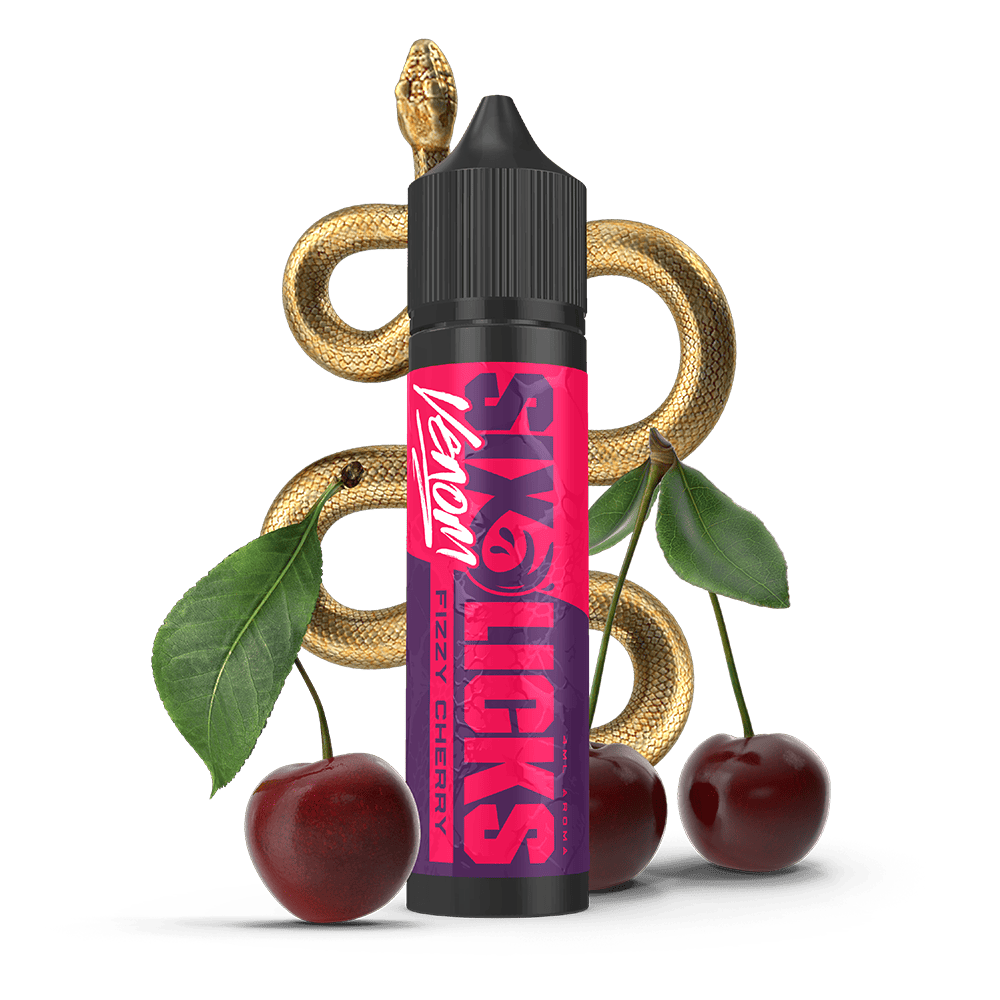 Six Licks Venom Longfill - Fizzy Cherry - 4ml in 60ml Flasche 