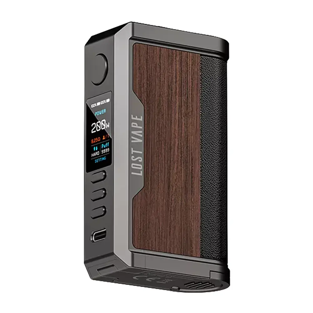 Lost Vape Centaurus Q200 Mod Gunmetal Walnut Wood