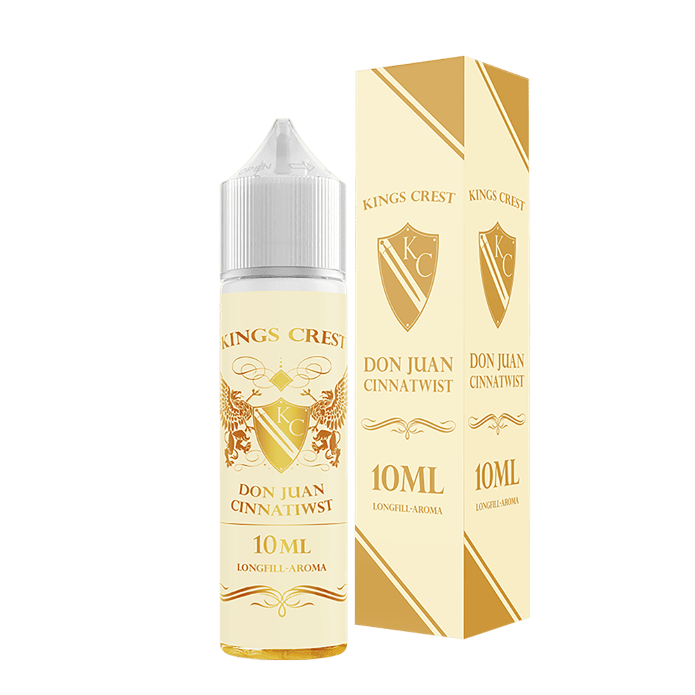 Kings Crest Longfill - Don Juan Cinnatwist - 10ml in 60ml Flasche 