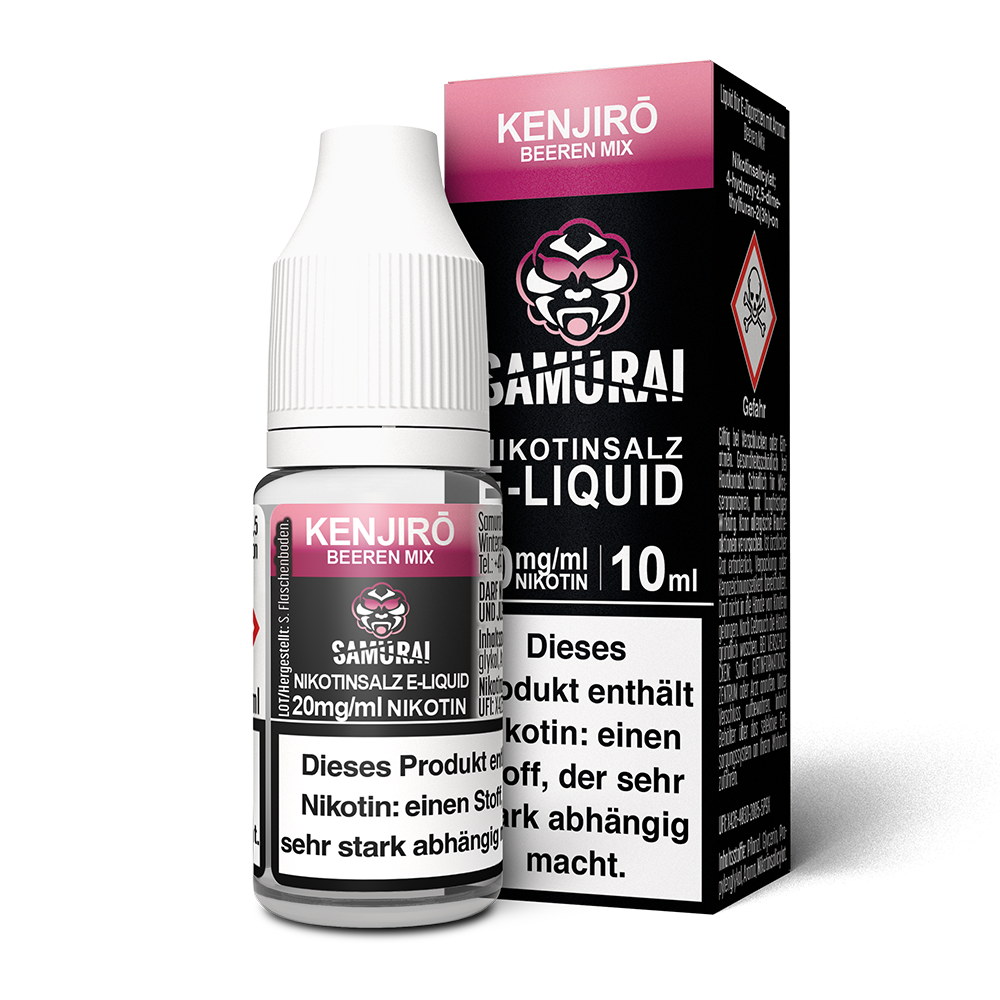 Samurai Nikotinsalz - Kenjiro Beeren Mix - Liquid 20mg 10ml 