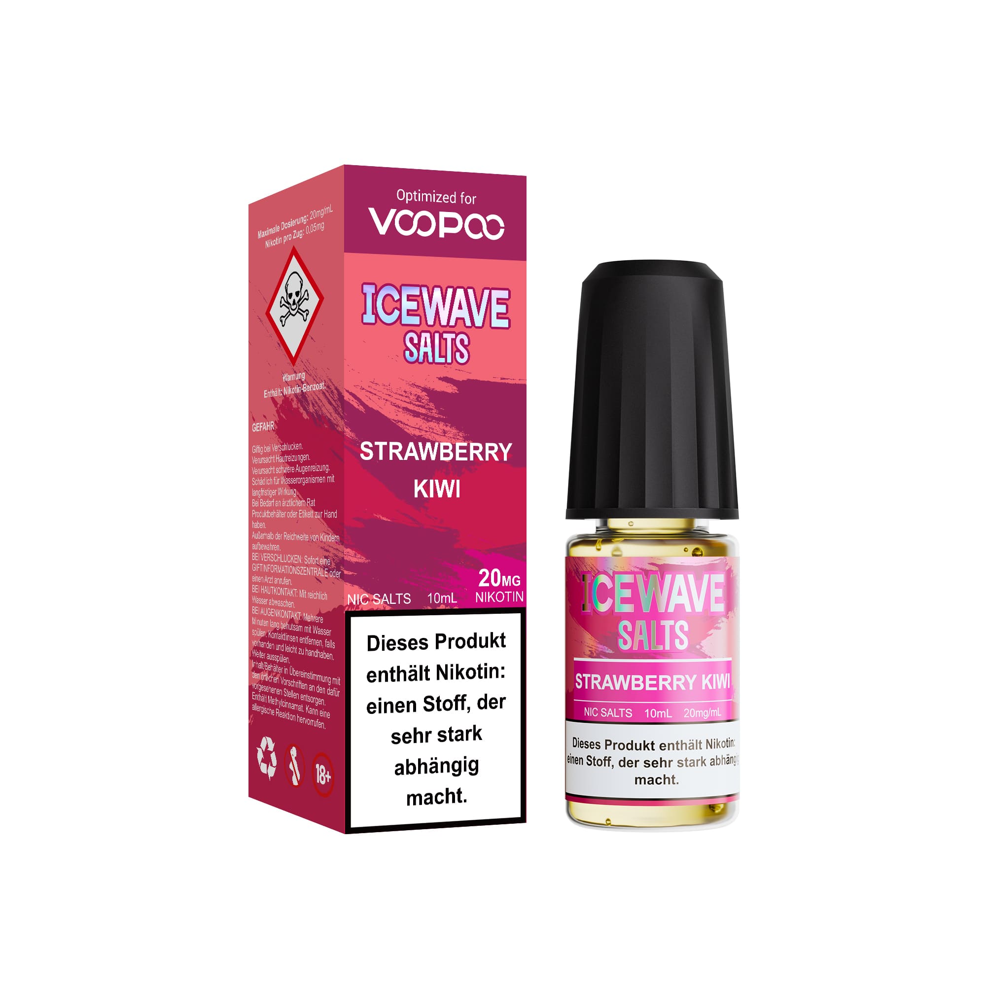 Icewave Nikotinsalz - Strawberry Kiwi - 10ml Liquid 20mg 
