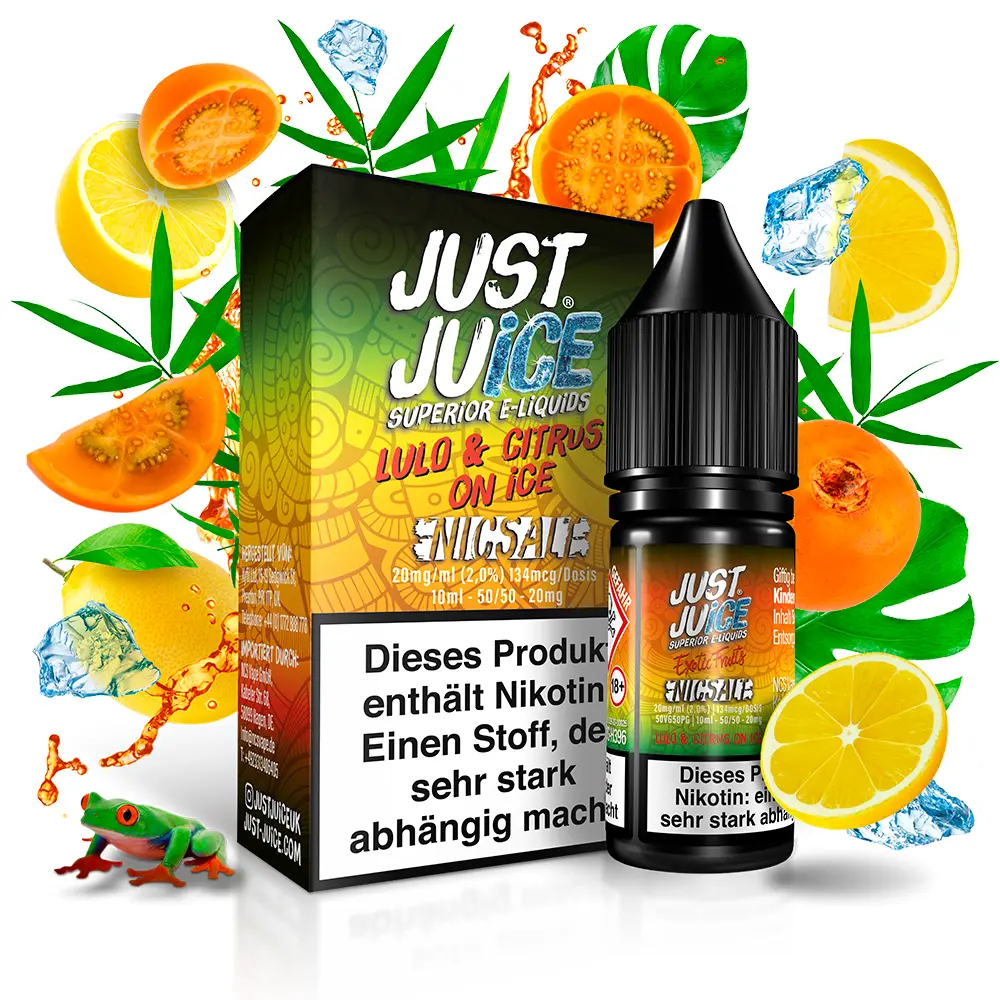 Just Juice Nikotinsalz - Lulo & Citrus ON ICE - 10ml 20mg 