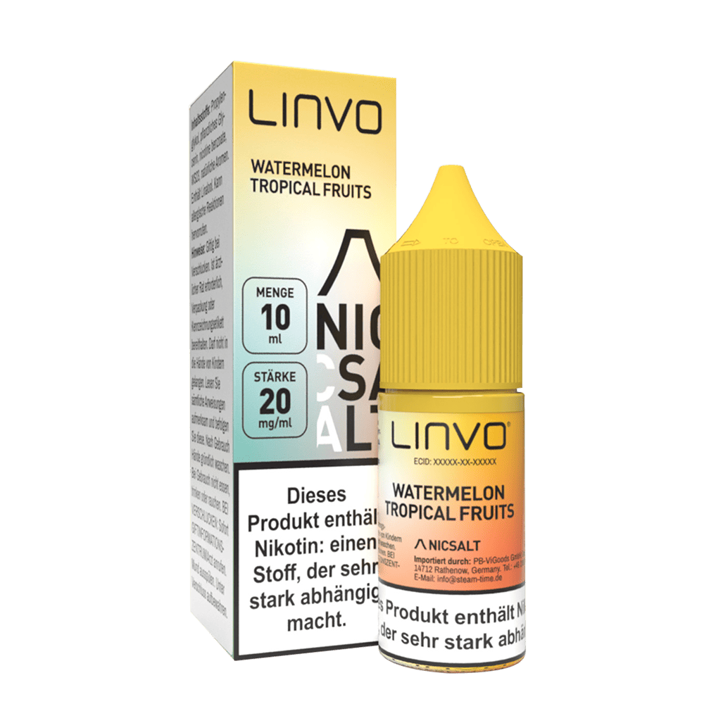 Linvo Nikotinsalz - Watermelon Tropical Fruits - Liquid 20mg 10ml 