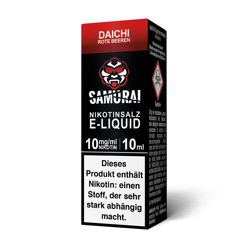 Samurai Nikotinsalz - Daichi Rote Beeren - Liquid 10mg 10ml 