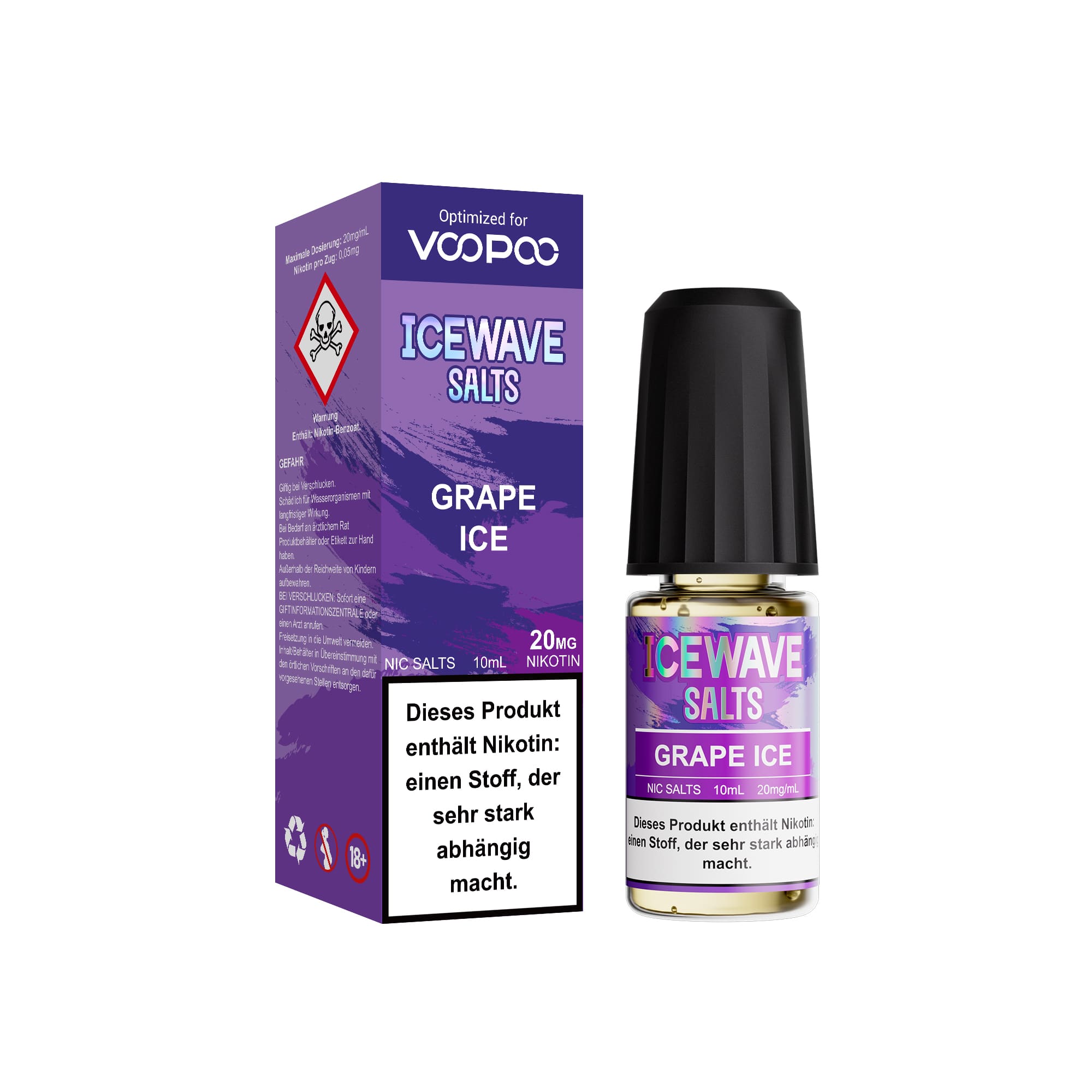 Icewave Nikotinsalz - Grape Ice - 10ml Liquid 20mg 