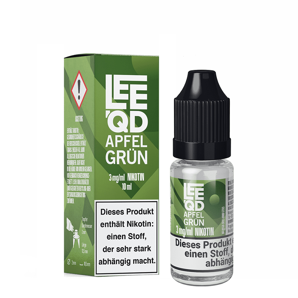 LEEQD Liquid - Fruit Apfel grün - 3mg 10ml 