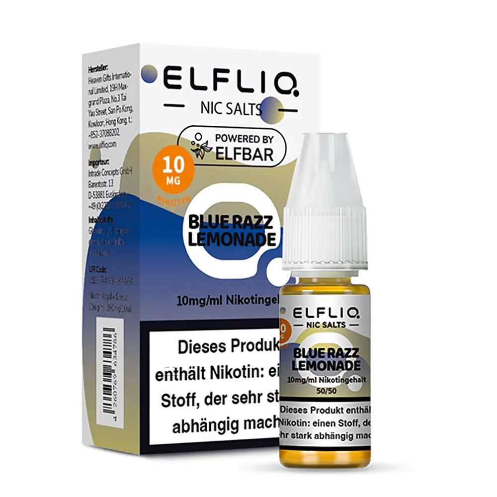 Elfliq by Elfbar Nikotinsalz - Blue Razz Lemonade - Liquid 10mg 10ml - 